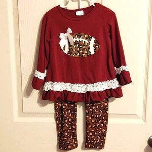 Boutique leopard football 🏈 outfit